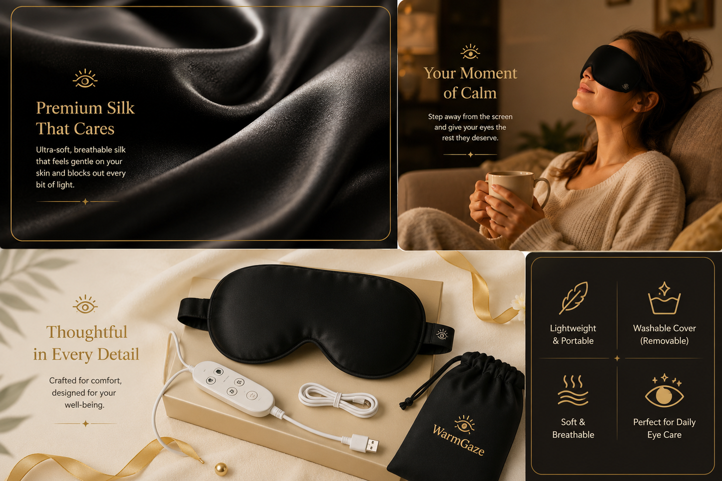 WarmGaze Heated Eye Mask for Dry Eyes