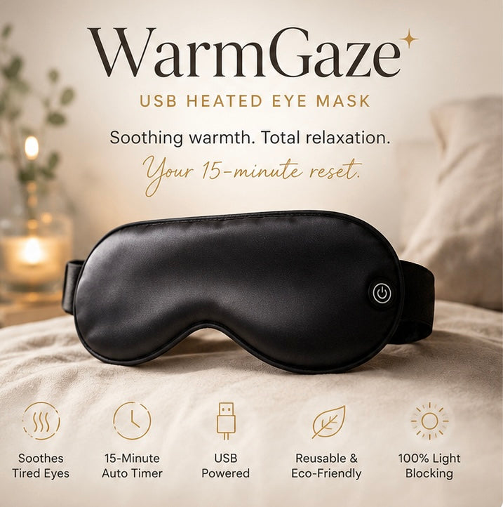 WarmGaze Heated Eye Mask for Dry Eyes & Eye Strain
