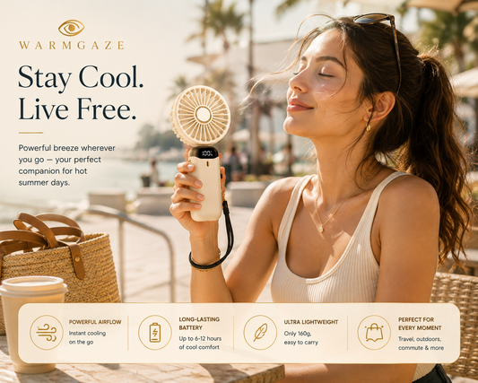 WarmGaze 3-in-1 Aromatherapy Cooling Fan Bundle
