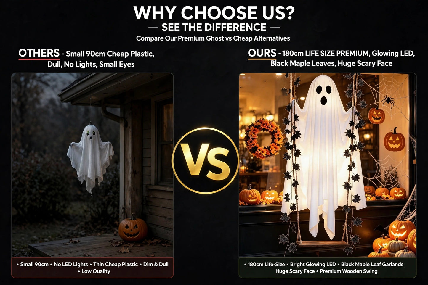 BLACK MAPLE EDITION - Glowing Ghost Swing| Remote Controlled