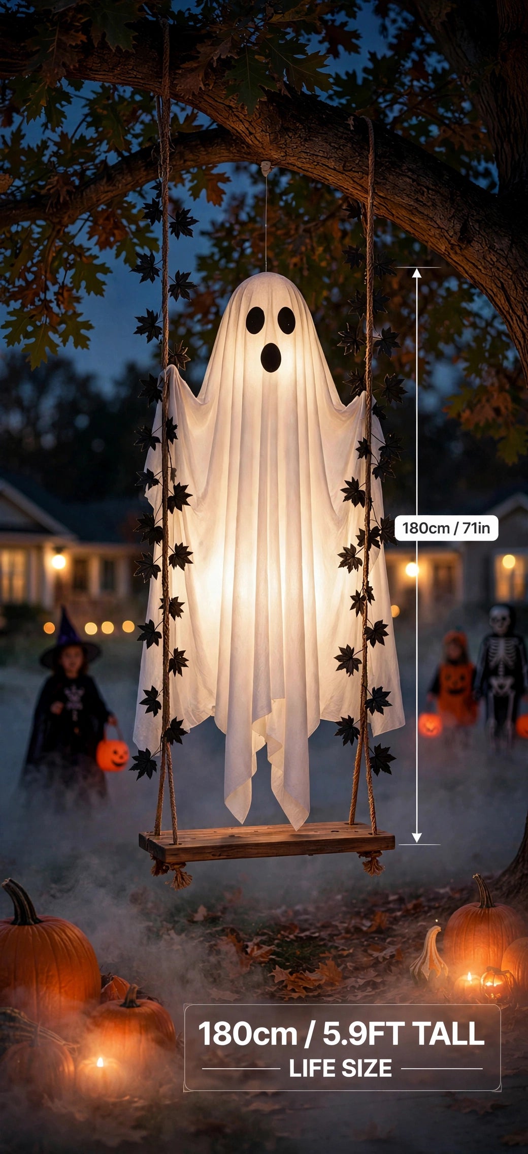 BLACK MAPLE EDITION - Glowing Ghost Swing| Remote Controlled