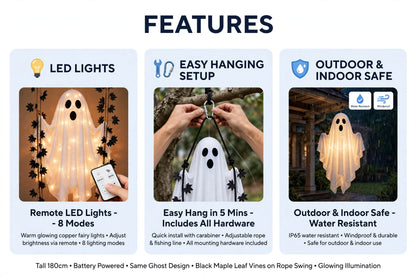 BLACK MAPLE EDITION - Glowing Ghost Swing| Remote Controlled