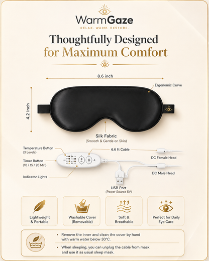 WarmGaze Heated Eye Mask for Dry Eyes