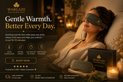 WarmGaze Heated Eye Mask for Dry Eyes & Eye Strain