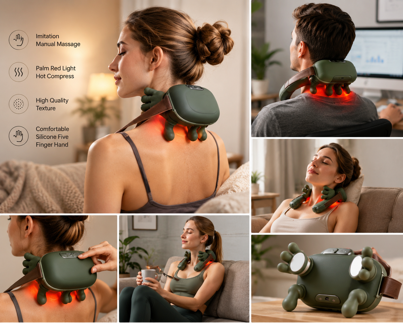 WarmGaze Deep Tissue Neck Massager