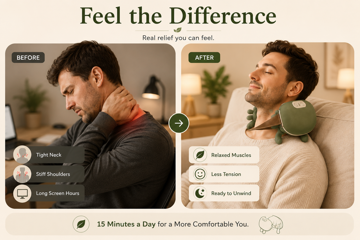 WarmGaze Deep Tissue Neck Massager